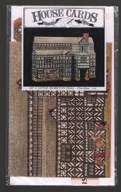 Karten Klappkarte 3D C Little Moreton Hall-Cheshire U.K. House Cards Mirontaine