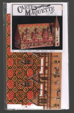 Karten Klappkarte 3D L Hotel Dieu en 1900-Beaune-France Carte Maquette Mirontaine