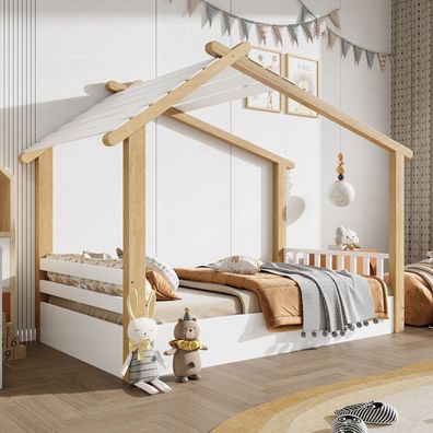 Sonnenh Kinderbett Weiß 90 x 190 cm