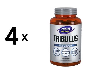 4 x Now Foods Tribulus 1000mg (180)