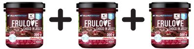3 x Allnutrition Frulove Choco In Jelly, Cherry - 300g