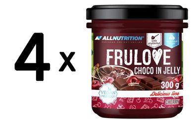 4 x Allnutrition Frulove Choco In Jelly, Cherry - 300g