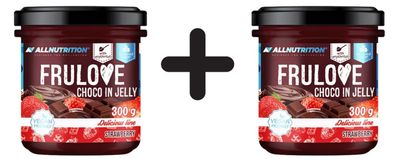 2 x Allnutrition Frulove Choco In Jelly, Strawberry - 300g