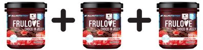 3 x Allnutrition Frulove Choco In Jelly, Strawberry - 300g