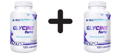 2 x Allnutrition Glycine Forte, 1600mg - 120 caps