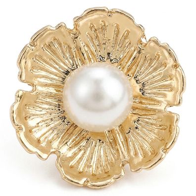 Pin Flower 02 gold