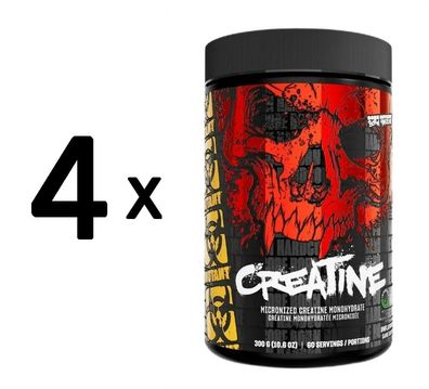 4 x Mutant Creatine, Unflavored - 300g