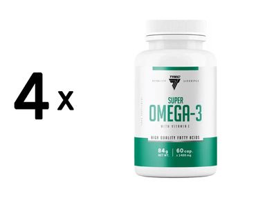 4 x Trec Nutrition Super Omega-3 (60 Caps)