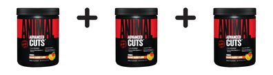 3 x Universal Nutrition Animal Cuts Powder (235g) Orange Mango