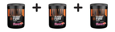 3 x Universal Nutrition Animal Fury (20 serv) Watermelon