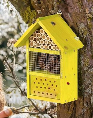 NEU Insektenhotel Bausatz Nisthilfe für Insekten Artenschutz Garten Hof Balkon