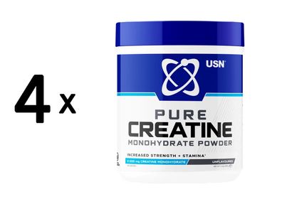 4 x USN Creatine Monohydrate (500g)