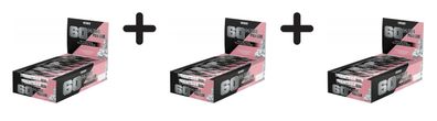 3 x Weider 60% Protein Bar (24x45g) Strawberry Joghurt