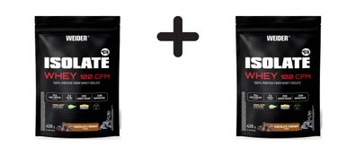2 x Weider Isolate Whey 100 CFM (420g) Chocolate Fondant