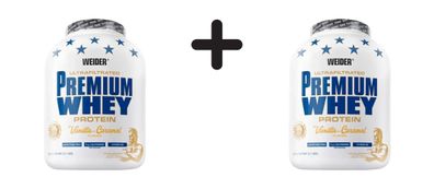 2 x Weider Premium Whey (2300g) Vanilla Ice Cream