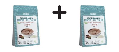 2 x Weider Rice Flour (1000g) Chocolate