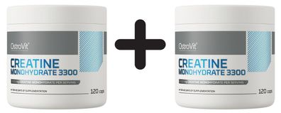2 x OstroVit Creatine Monohydrate 3300 - 120 caps