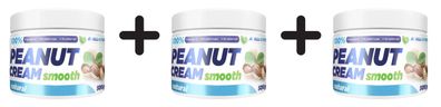 3 x Allnutrition 100% Peanut Cream, Smooth - 500g