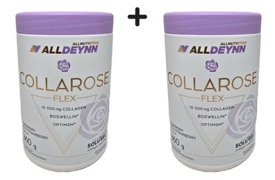 2 x Allnutrition AllDeynn Collarose Flex, Raspberry Wild Strawberry - 360g