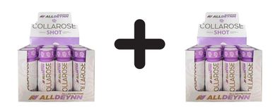 2 x Allnutrition AllDeynn Collarose Shot, Raspberry Wild Strawberry - 12 x 80 ml