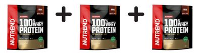 3 x Nutrend 100% Whey Protein, Chocolate + Cocoa - 800g