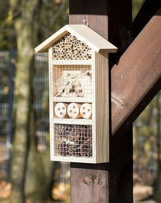 NEU Wildbienenhotel Nisthilfe für Insekten Gartendeko Terrasse Mitbringsel Kind