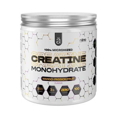 NanoSupps Creatine Monohydrate - flavoured (300g) Mango-Passionfruit
