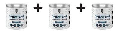 3 x NanoSupps Creatine Monohydrate - flavoured (300g) Blue Raspberry