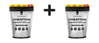 2 x NanoSupps 100% Micronized Creatine Monohydrate (1000g)