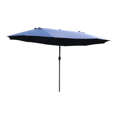 Sonnenh Doppelsonnenschirm Blau 460 x 270 x 240 cm Garten Terrasse