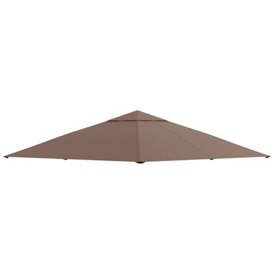 Sonnenh Ersatzdach Braun 298 x 295 cm Polyester für Pavillon