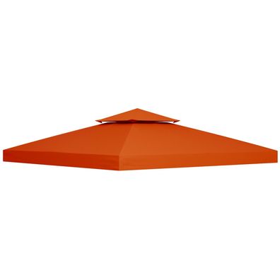 Sonnenh Ersatzdach Rot 300 x 300 cm Polyester für Pavillon