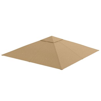 Sonnenh Ersatzdach Beige 298 x 295 cm Polyester für Pavillon