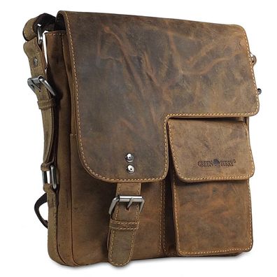 Greenburry Umhängetasche 1912M, braun, Unisex