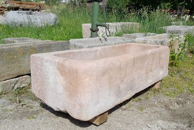 Sandsteintrog, antik, Steintrog, Pflanztrog, Steintrog für Garten, alter Sandstein