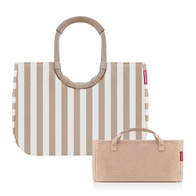 reisenthel Set Loopshopper L + Organizer ORBX, summerstripes coffee + twist c