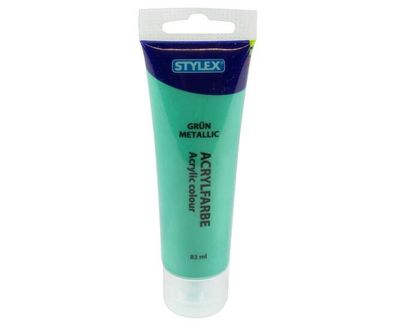Acryl Malfarbe Künstler Farbe Metallic grün Tube à 83 ml Inhalt
