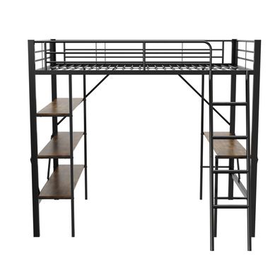 Sonnenh Hochbett Schwarz 90 x 200 cm