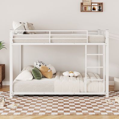 140x200 Kinderbett Weiß Etagenbett Eisen klassisch