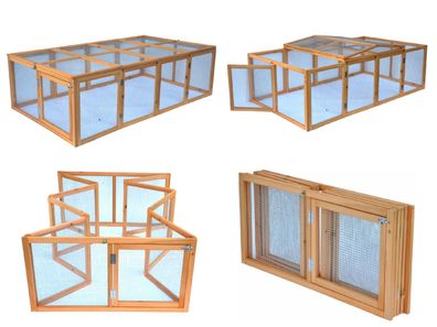 Freigehege Purzel natur 200 x 123 x 53 cm