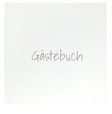 GÜSS Gästebuch, 80 S., Hardcover weiß