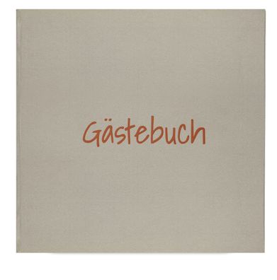 GÜSS Gästebuch, 80 S., Hardcover grau