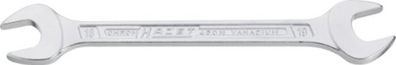 HAZET Doppelmaulschlüssel Schlanke Köpfe, Maulstel 17 x 19 mm