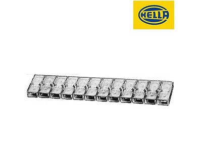 HELLA Steckgehäuse Leitungsverbinder für 12-polig, Maße: 142,0 x 42,0 x 7,0 mm,