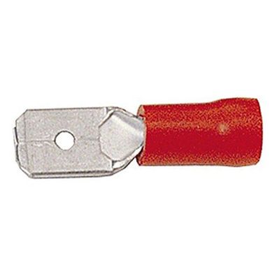 Flachstecker Teilisolierter Quetschverbi Querschnitt: 0,5 - 1,0 mm&sup2; Steckerm