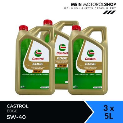 Castrol Edge 5W-40 3x5 Liter