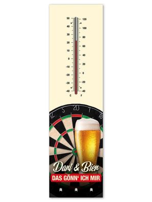 Thermometer + Schlüsselhalter - Dart & Bier T019