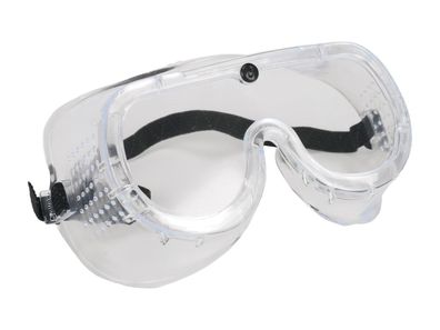 CONDOR Schutzbrille Vollsichtbrille, transparent, mit Gummiband