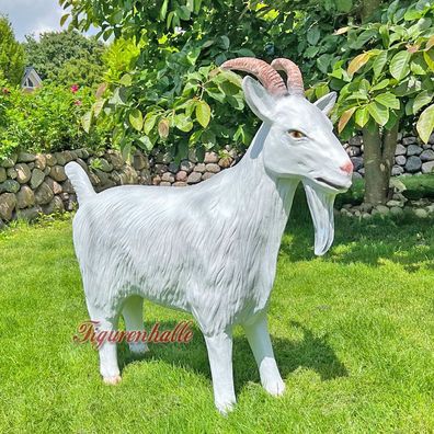Ziege Figur Statue Skulptur Bergziege Garten Bayern Berge Tiere lebensgoß lebensecht