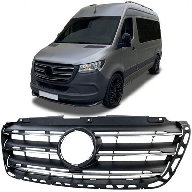 Front Kühlergrill mit Chrom Lamellen für Mercedes Sprinter W907 W910 2018-2024